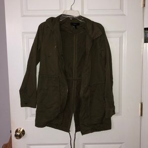 Forever 21 green cargo jacket